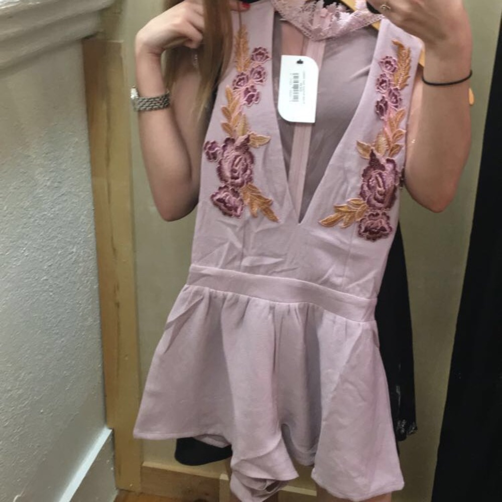 Cute purple romper!